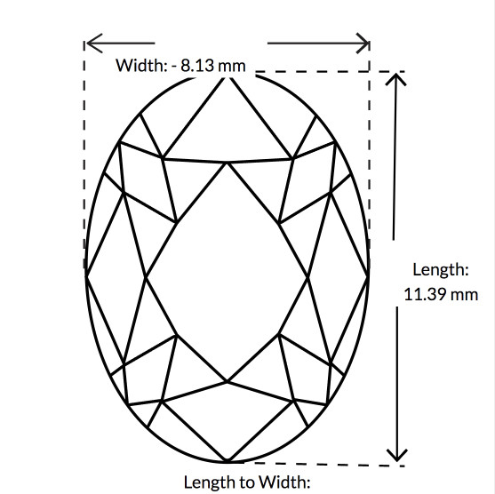3.04 Carat Oval Brilliant Cut Laboratory Grown Diamond